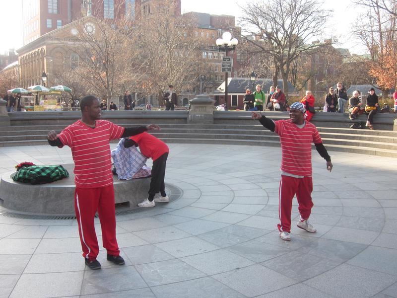 Street performers Tic and Tac, aka Kareem and Tyheem Barnes say their numerous summonses have been dismissed